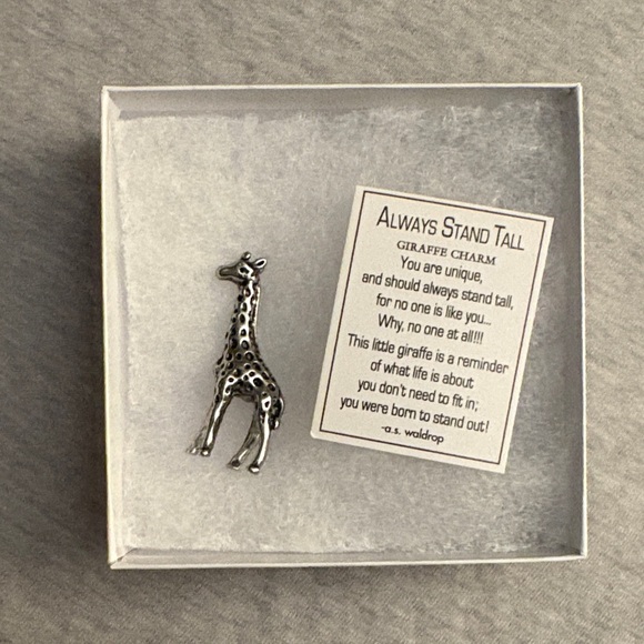 Other - Silver Giraffe Charm